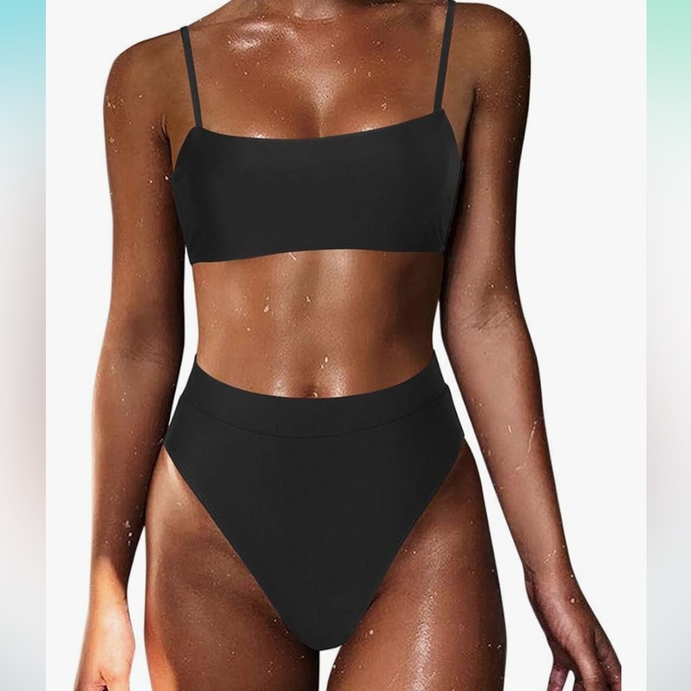 Black High Waisted Bikini